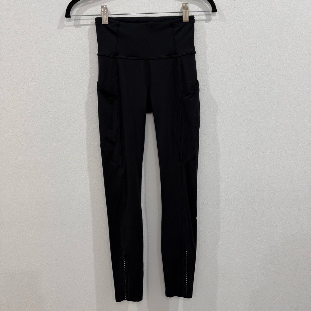 Lululemon Fast & Free 7/8 Tight II *Nulux 25" Black size 2